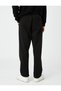 Ribbed Detailed Lace up Waist Sweatpants - Pocket Stitched - 4