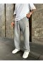 Nb Embroidered Sweatpants with Stopper Legs - Gray - 4