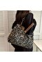 Fashion Leopard Printed Tote Bag, Retro Chain Shoulder Bag, Women's Large Capacity Hand Bag - 4