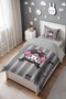 Gray My Melody Lace Embroidered Patterned Single Baby Kids Bedding Set - 3