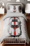 Retro Car Patterned Single Baby Kids Duvet Cover Set - 2
