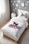 Purple Kuromi Stroller Patterned Single Baby Kids Duvet Cover Set - 3