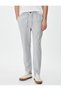 Fabric Trousers with Lace Waist Slim Fit and Pocket Detail - 3