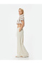 X Selected by Şahika Ercümen - Linen Blend Wide Leg Trousers with Pockets - 2