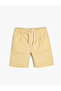 Basic Chino Shorts Pocketed Cotton Tie Waist