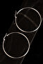 Ottoman 50mm Ring Cut Round Model Steel Women's Earrings - Gkpkupekare-Gms - 3