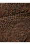 Snake Skin Print Buttoned Asymmetrical Cut Mini Shorts Skirt - 6
