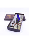 Dark Blue Gift Divit Inkwell and Bird Feather Pen Set - 2