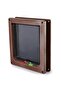 Squarepurr Brown Square Cat Door Reversible 4 Directions Locked - 2