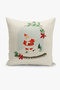 Christmas Themed Throw Pillow Cover / Christmas - Christmas Cushion Cover (Double-Sided Printed - Hidden Zipper) - 3
