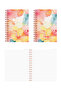 Hard Cover Spiral Ruled A5 Notepad 15X21 cm School / Memories Blossom - 6