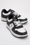 Daily Lace-Up Sports Shoes Women's Sneaker Black White
