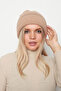 Women's Beanie with Glitter Detail RKŞ-1139 Camel - 3