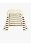 Sweater Long Sleeve Crew Neck Viscose Blended - 2