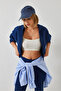 Women's Navy Blue Hooded Zippered Cardigan 60261021 - 3