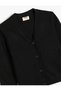 Basic Cardigan V Neck Button Closure Cotton - 3