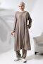 Women's Hajj and Umrah Suit Hijab Double Suit Mink - 3