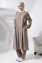 Women's Hajj and Umrah Suit Hijab Double Suit Mink