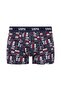 Men's Gray Melange-Burgundy-Printed 3-Piece Boxers - 4