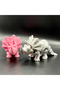 Minikbahcem Flexi Movable Toy Triceratops Dinosaur - 3