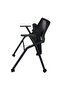 SL 632L Folding Chair with Wheels for Home, Study Chair Can Withstand upto 150kg - Black - 3