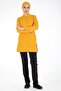 Mustard/Black Thick Fabric Lycra Hijab Nurse Jersey and Surgical Doctor Jersey Set - 8
