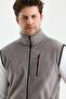 Men's Full Zipper Sports Fleece Vest - 5