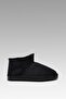 Women's Black Ultra Mini Suede Boots with Fur Inside 3cm Byndum01 - 6