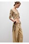 Ari Wideleg Mid Waist Jean Trousers - 7