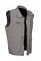 Collared and Pocketed Summer Fabric Vest in Cream Color - 2