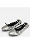 Big Number Genuine Leather Ballets 41-42-43-44-Silver - 3