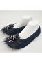 Stoned Home Ballet Flats and Booties in Black Color - 7