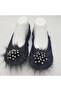 Stoned Home Ballet Flats and Booties in Black Color - 8