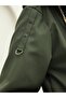 Zippered long trench coat with snap buttons - khaki - 4
