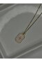 SEDEF DETAYLI GOLD CHARM KOLYE