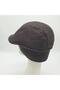 Coffee Colored Dot Patterned Duck Cap with Ears - 6