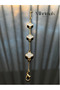 Beyaz Yonca Detaylı Çift Taraflı Bileklik - 3