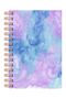 A5 Hard Cover Spiral Boundless Planner Agenda with Motivational Pages and Stickers Lilac Blue Sky - 5