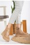 Women's Mink Suede Stoned Stylish Orthopedic Lace up and Zippered Boots - 2