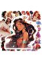 50 Cute Cartoon Anime Princess Stickers Engine Car Helmet Laptop Sticker - 2