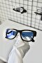 Merlin Black Square Rectangle Bone Clear Women Men Unisex Blue Screen Goggle Eyewear - 6