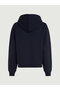 Women's Hooded Neck Regular Fit Cotton Long Sleeve Blue Sweatshirt Ww0Ww41245-Dw5 - 2