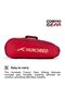 Cosmogear Badminton Kit-Bag (Red) | Double Zipper| Bag with Front Zipper Pocket - 3