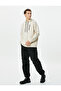 Oversize Hoodie Zipper Pocket Stitching Detailed Long Sleeve - 2