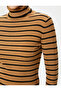 Women's Camel Hair Striped Sweater - 5
