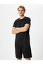 Sports T-Shirt Stripe Detailed Crew Neck Short Sleeve - 2
