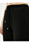 Carrot Trousers with Lace Waist and Pocket Detail - 5