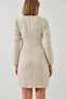 Women's Beige Pocket Cover Detailed Buttoned Dress 60261022 - 3