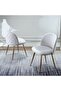 Upholstered Accent Leisure Dining, Modern Kitchen Chair with Curved Backrest by Mahmayi - Grey
