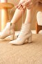 Women's Candy Heeled Lace up Boots - Skin-Patentate - 3